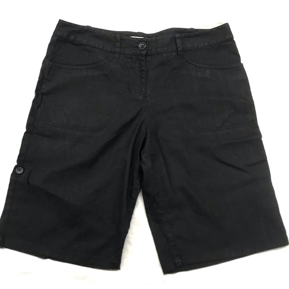 Studio M Women’s Shorts Stretch Linen Blended sz10